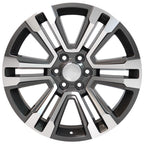 OE Wheels CV44 22x9 6x139.7 24et Gloss Gunmetal Machined Wheel - View 2