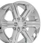 OE Wheels CV60 22x9 6x139.7 24et Chrome Wheel SS: 9513493