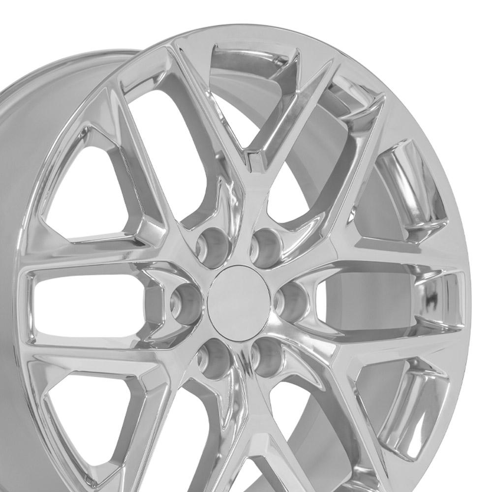 OE Wheels CV62 22x9 6x139.7 28et Chrome Wheel SS: 9511619