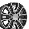 OE Wheels CV70A 20x8.5 8x165.1 12et Gloss Black Machined Wheel
