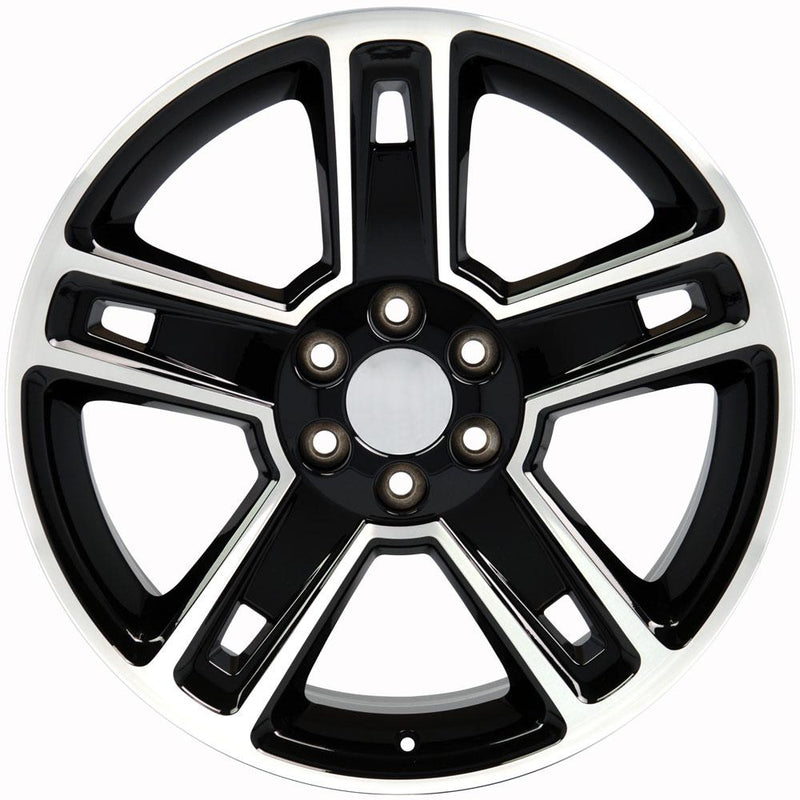 OE Wheels CV74B 22x9 6x139.7 24et Gloss Black Machined Wheel SS: 9507618 - View 2
