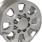 OE Wheels CV75A 18x8 8x165.1 12et Polished Wheel - View 2