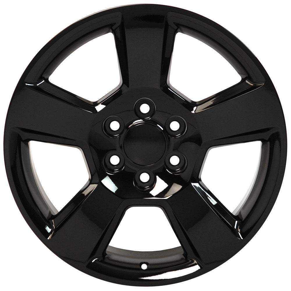 OE Wheels CV76 20x9 6x139.7 27et Gloss Black Wheel - View 2