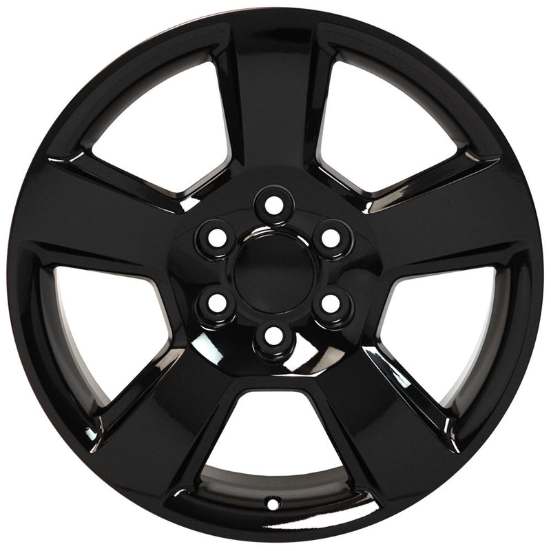 OE Wheels CV76 20x9 6x139.7 27et Gloss Black Wheel - View 2