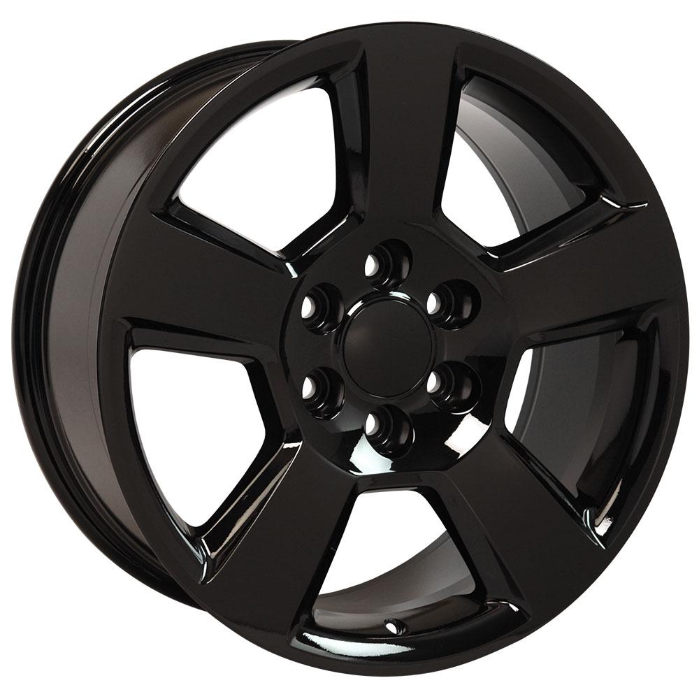 OE Wheels CV76 20x9 6x139.7 27et Gloss Black Wheel - View 3