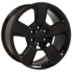 OE Wheels CV76 20x9 6x139.7 27et Gloss Black Wheel - View 3