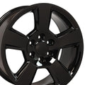 OE Wheels CV76 20x9 6x139.7 27et Gloss Black Wheel