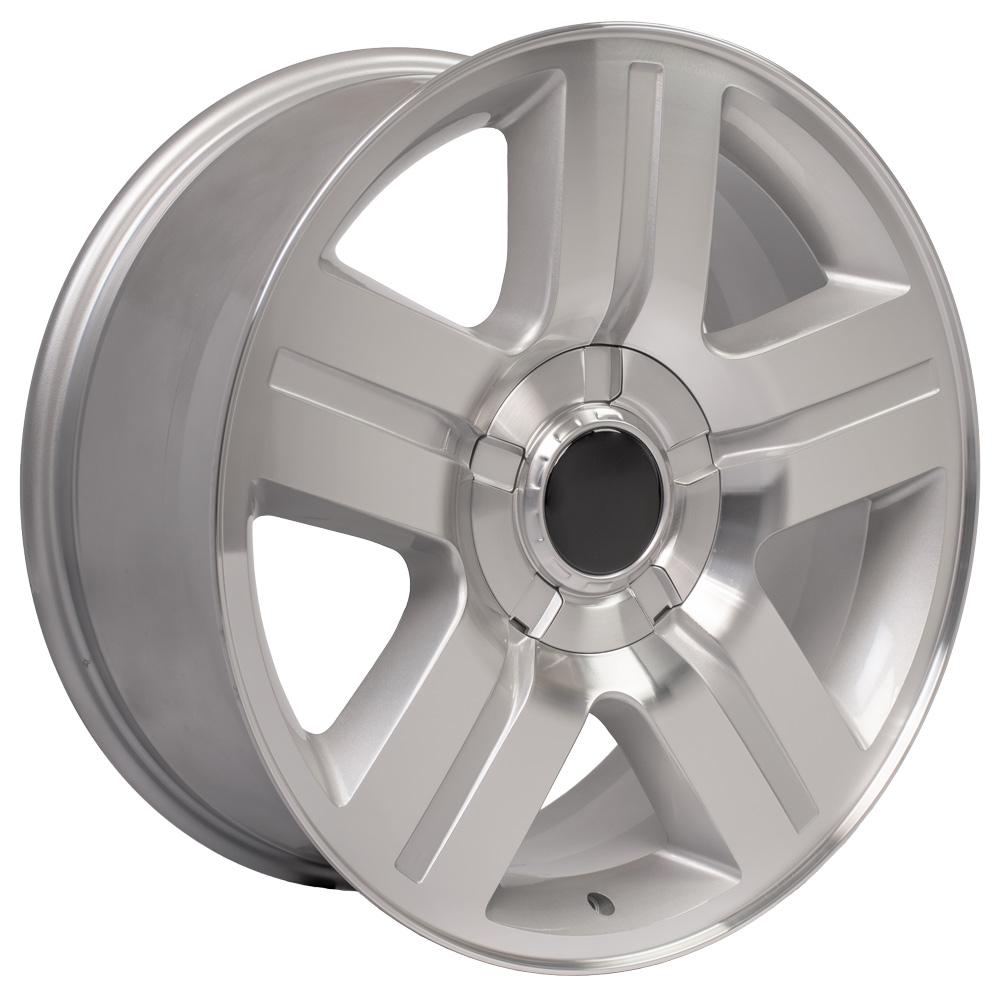 OE Wheels CV84 22x9 6x139.7 31et Gloss Silver Machined Wheel - View 3