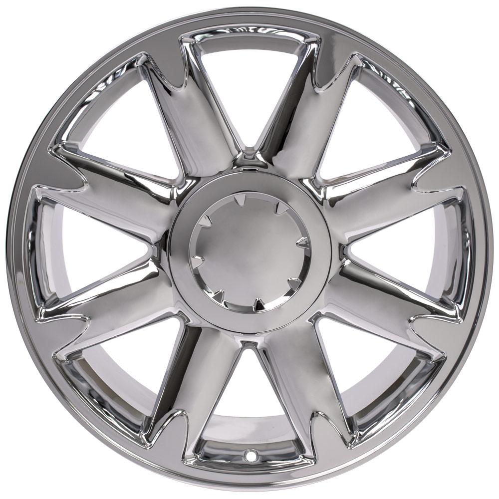 OE Wheels CV85 20x8.5 6x139.7 31et Chrome Wheel - View 2