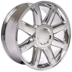 OE Wheels CV85 20x8.5 6x139.7 31et Chrome Wheel - View 3