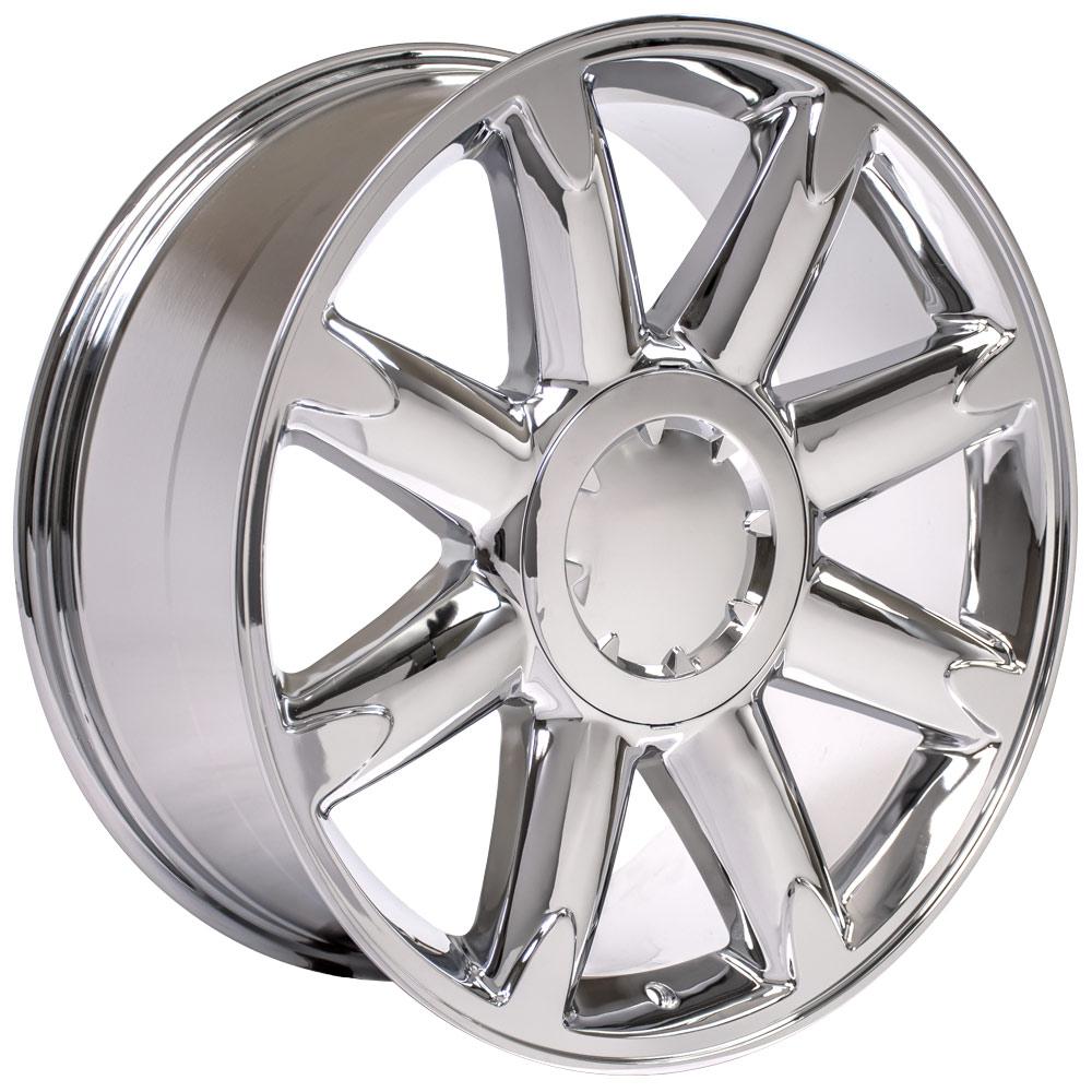 OE Wheels CV85 20x8.5 6x139.7 31et Chrome Wheel - View 3