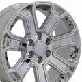 OE Wheels CV93B 22x9 6x139.7 24et Chrome with Chrome Insert Wheel SS: 9510081