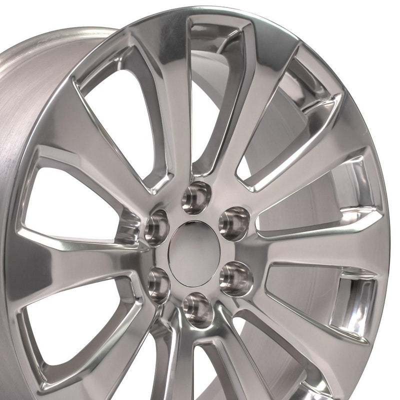 OE Wheels CV95 22x9 6x139.7 28et Polished Wheel