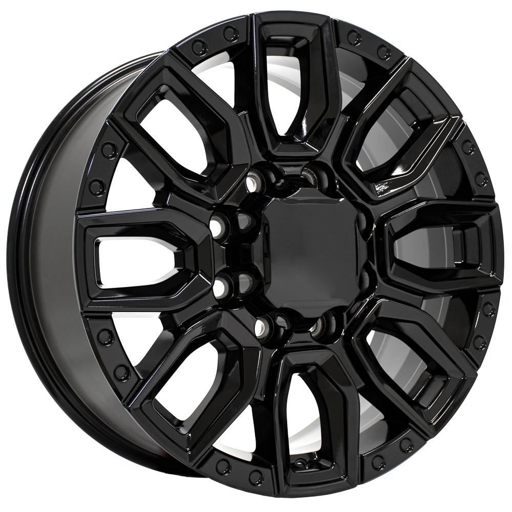 OE Wheels CV97A 20x8.5 8x165.1 12et Gloss Black Wheel - View 3