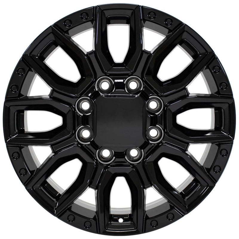 OE Wheels CV97B 20x8.5 8x180 47et Gloss Black Wheel - View 2