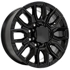 OE Wheels CV97B 20x8.5 8x180 47et Gloss Black Wheel - View 3