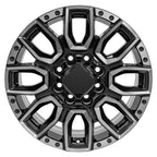 OE Wheels CV97B 20x8.5 8x180 47et Gloss Black with Milled Edge with Tinted Clear Wheel - View 2