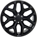OE Wheels CV98B 22x9 6x139.7 24et Satin Black Wheel - View 2