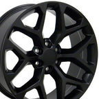OE Wheels CV98B 22x9 6x139.7 24et Satin Black Wheel