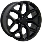 OE Wheels CV98B 22x9 6x139.7 24et Satin Black Wheel - View 3