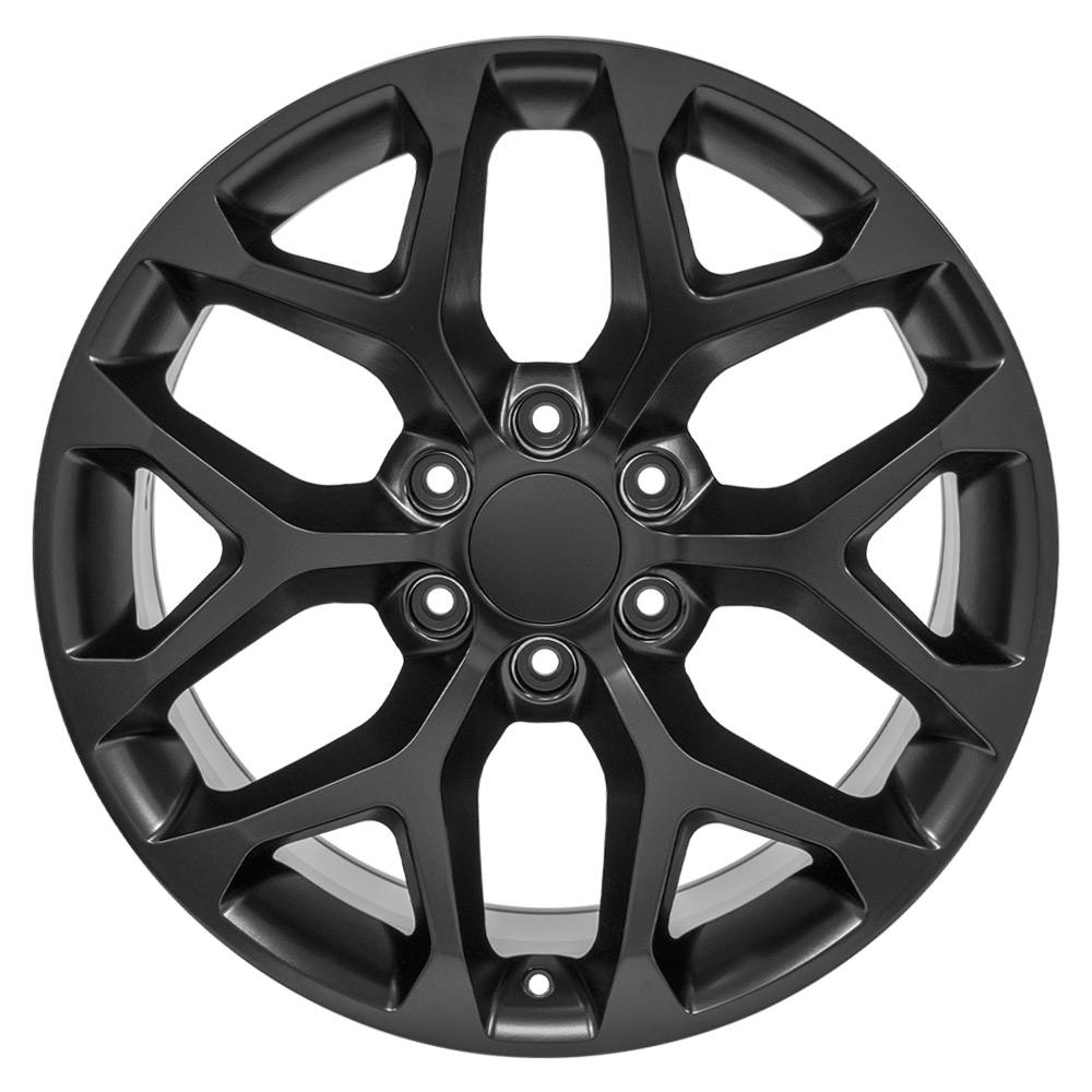 OE Wheels CV98B 20x9 6x139.7 24et Satin Black Wheel - View 2