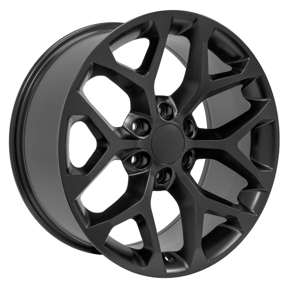 OE Wheels CV98B 20x9 6x139.7 24et Satin Black Wheel - View 3