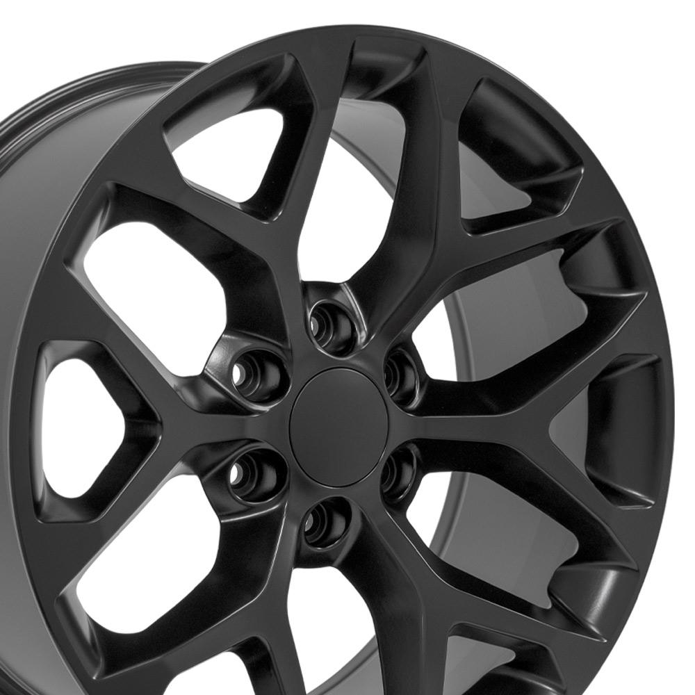 OE Wheels CV98B 20x9 6x139.7 24et Satin Black Wheel