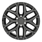 OE Wheels CV98B 20x9 6x139.7 24et Gloss Black with Milled Edge Wheel - View 2