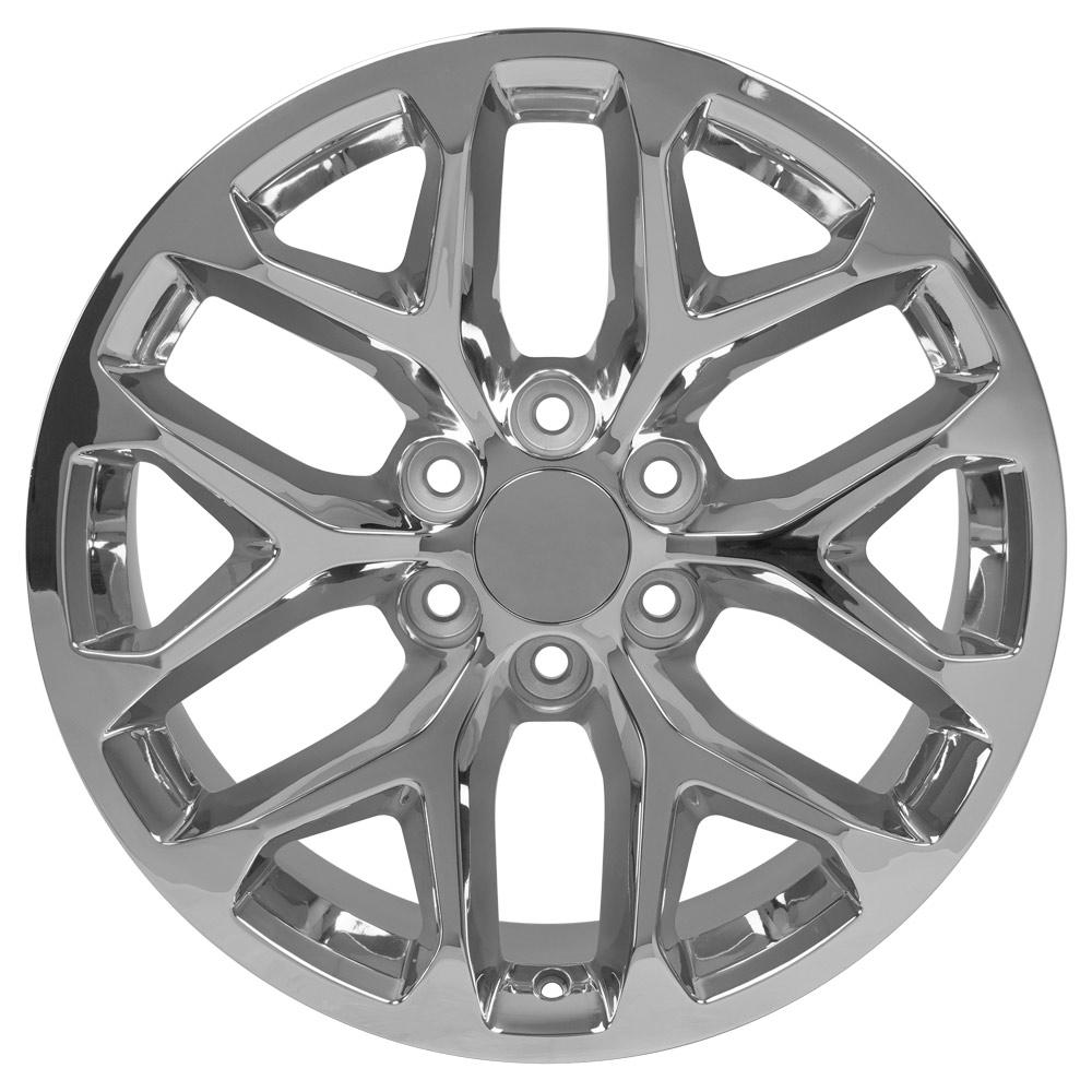 OE Wheels CV98B 20x9 6x139.7 24et Chrome Wheel SS: 9510086 - View 2