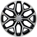 OE Wheels CV98B 20x9 6x139.7 24et Gloss Black Machined Wheel - View 2