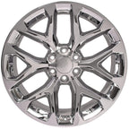 OE Wheels CV98B 22x9 6x139.7 24et Chrome Wheel SS: 9510963 - View 2
