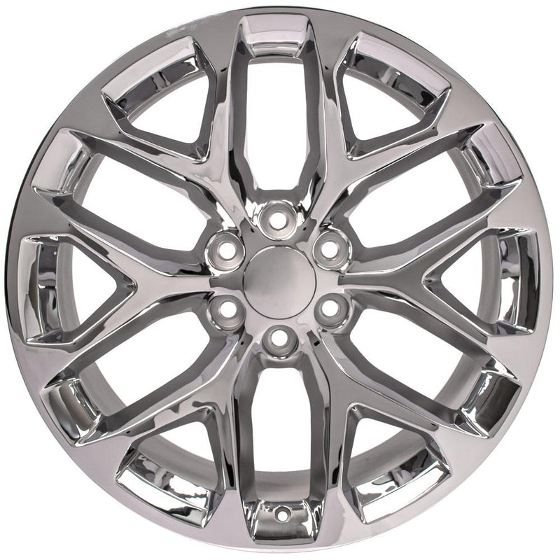 OE Wheels CV98B 22x9 6x139.7 24et Chrome Wheel SS: 9510963 - View 2