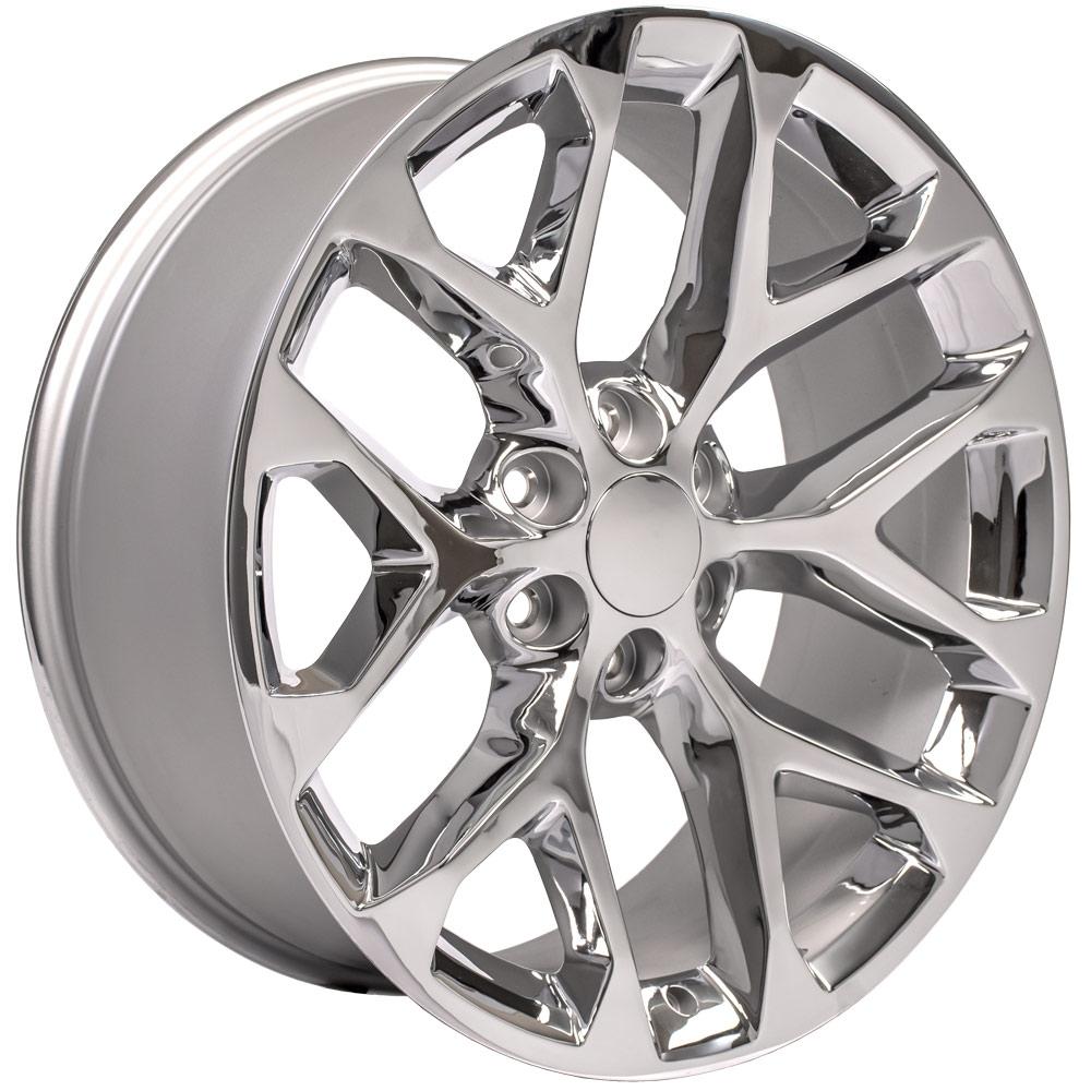 OE Wheels CV98B 22x9 6x139.7 24et Chrome Wheel SS: 9510963 - View 3