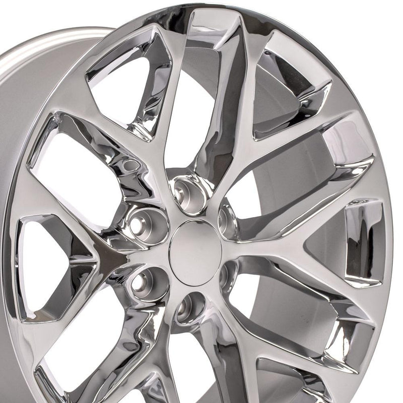OE Wheels CV98B 22x9 6x139.7 24et Chrome Wheel SS: 9510963