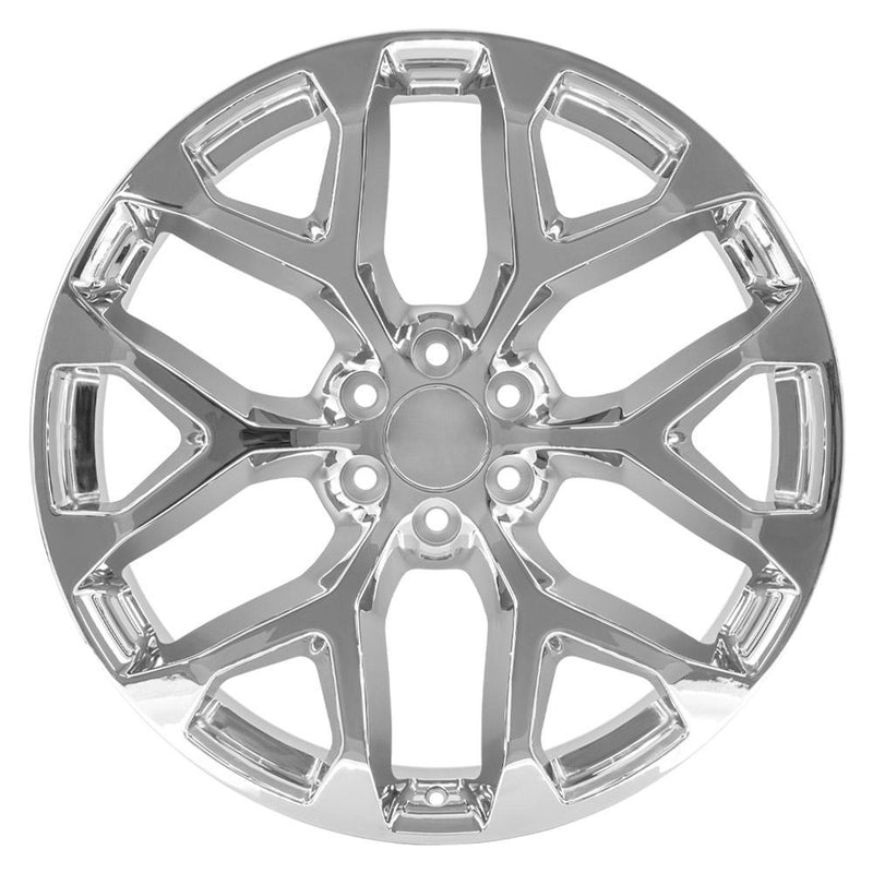 OE Wheels CV98B 24x10 6x139.7 24et Chrome Wheel SS: 9510968 - View 2
