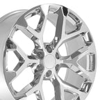 OE Wheels CV98B 24x10 6x139.7 24et Chrome Wheel SS: 9510968