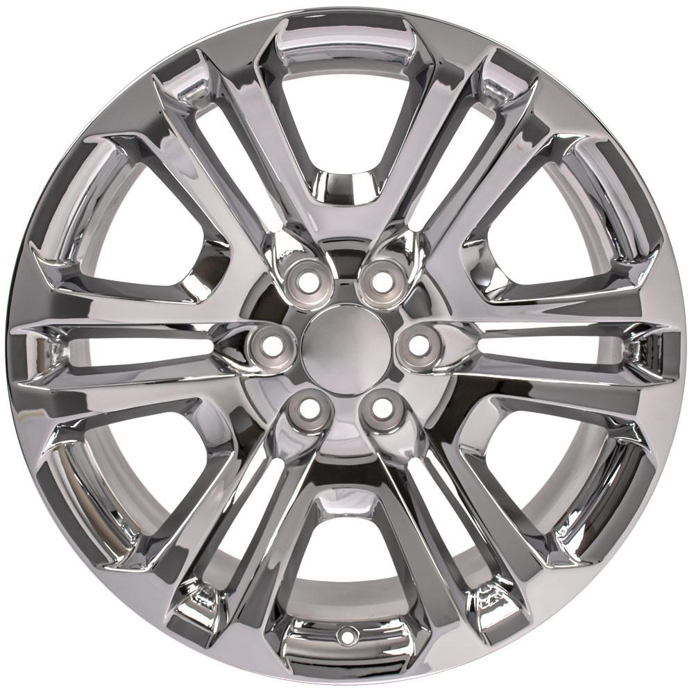 OE Wheels CV99 22x9 6x139.7 24et Chrome Wheel - View 2