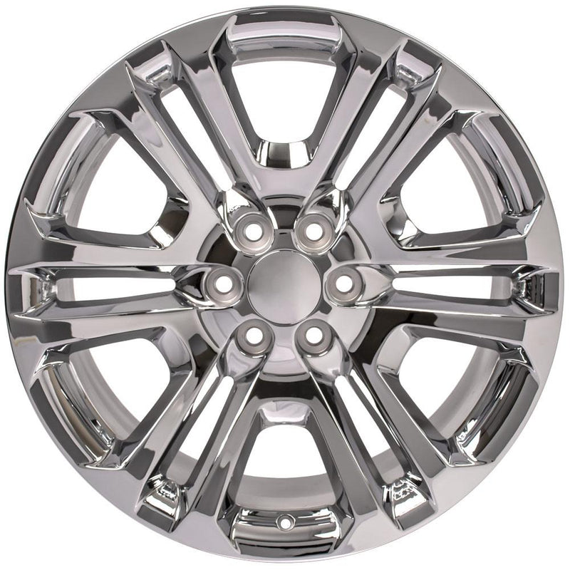 OE Wheels CV99 22x9 6x139.7 24et Chrome Wheel - View 2