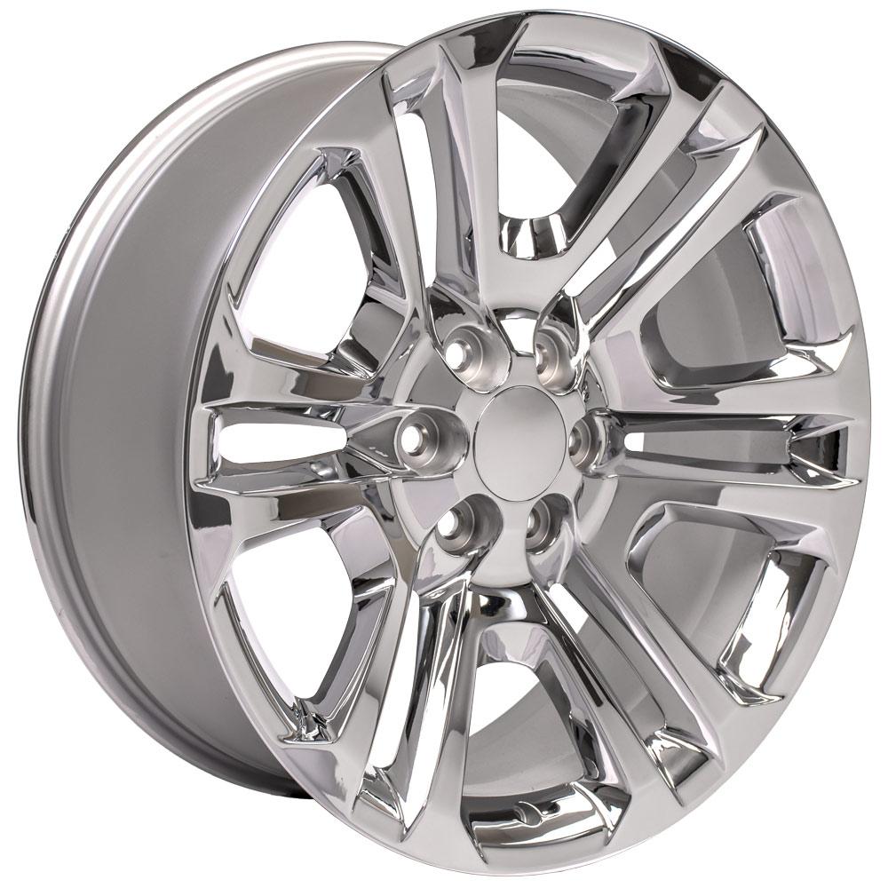 OE Wheels CV99 22x9 6x139.7 24et Chrome Wheel - View 3