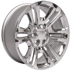 OE Wheels CV99 22x9 6x139.7 24et Chrome Wheel - View 3