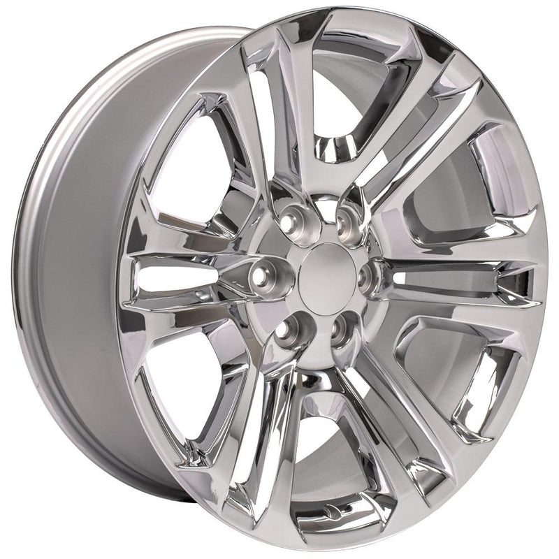 OE Wheels CV99 22x9 6x139.7 24et Chrome Wheel - View 3