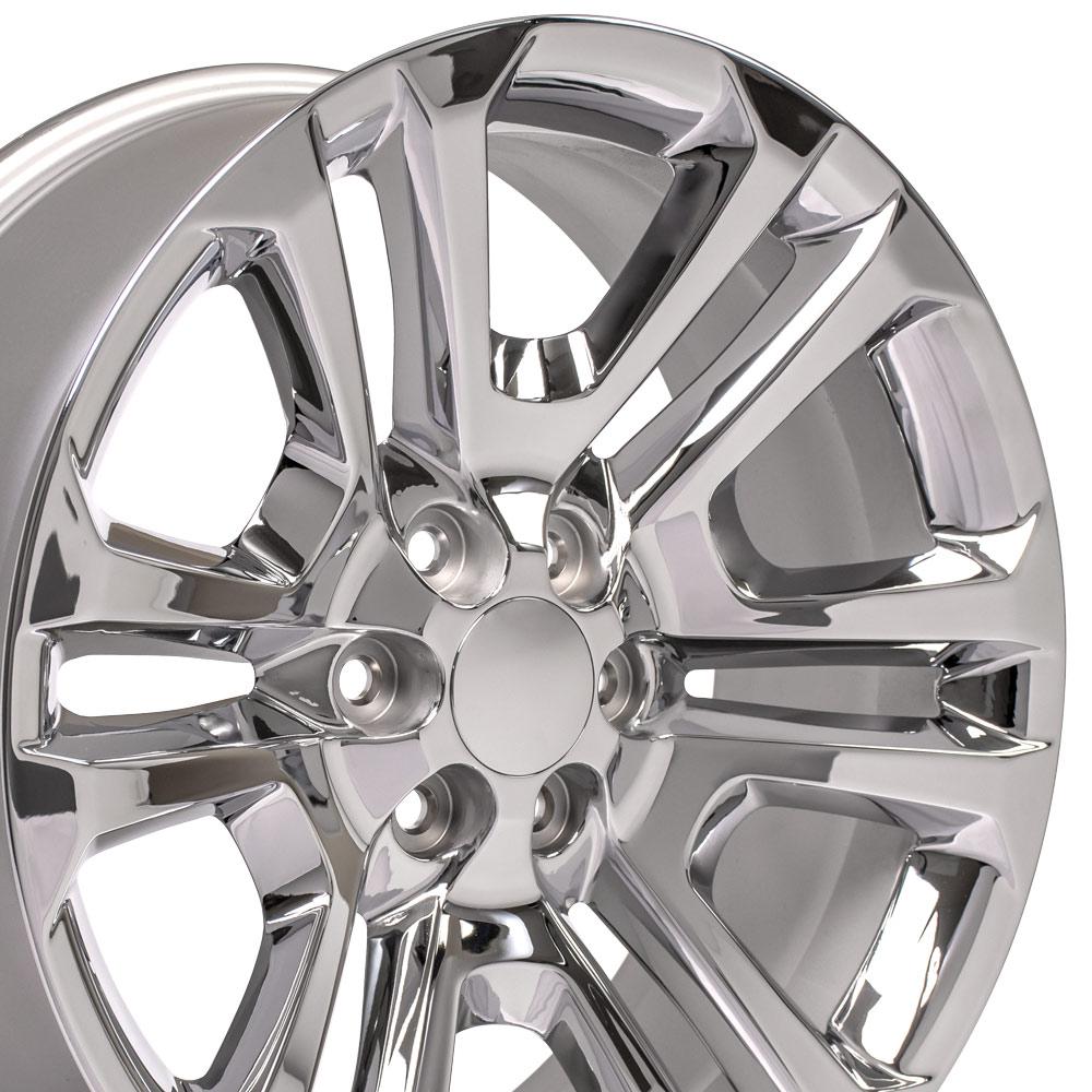 OE Wheels CV99 22x9 6x139.7 24et Chrome Wheel