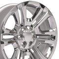 OE Wheels CV99 22x9 6x139.7 24et Chrome Wheel