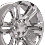 OE Wheels CV99 22x9 6x139.7 24et Chrome Wheel