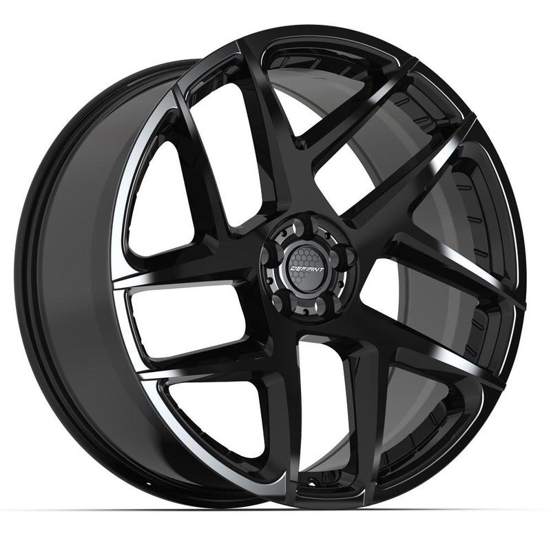 DEFIANT DF05 22x10 5x120 37et Gloss Black Wheel