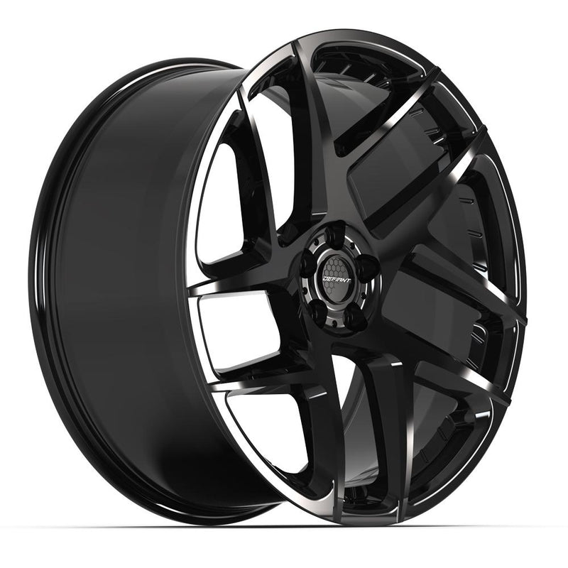 DEFIANT DF05 22x10 5x120 37et Gloss Black Wheel - View 3