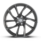 DEFIANT DF06 20x9 5x120 35et Dark Satin Charcoal Wheel - View 2