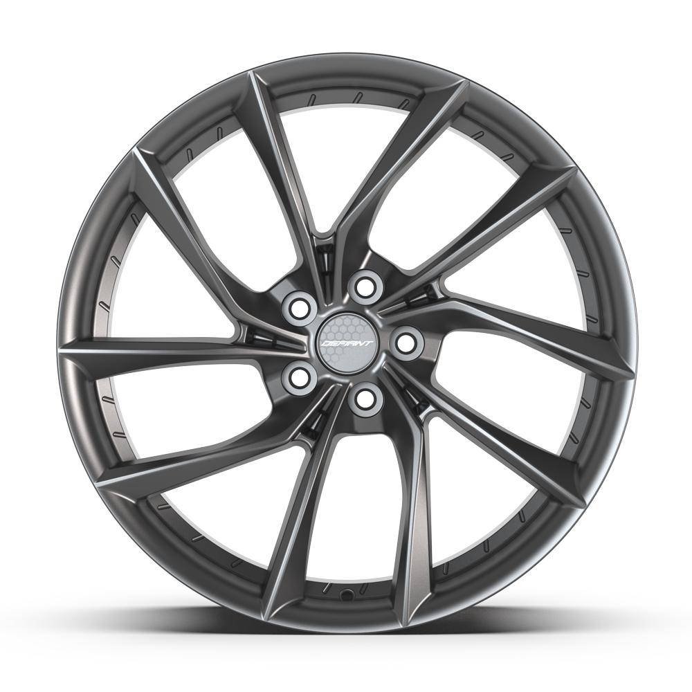 DEFIANT DF06 20x9 5x120 35et Dark Satin Charcoal Wheel - View 2