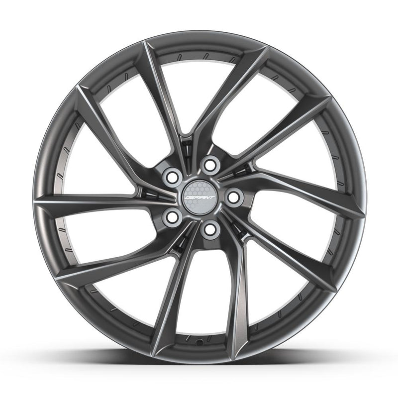 DEFIANT DF06 20x9 5x120 35et Dark Satin Charcoal Wheel - View 2