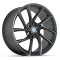 DEFIANT DF06 20x9 5x120 35et Dark Satin Charcoal Wheel